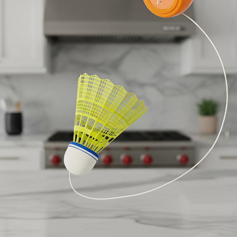Badminton Rebound Trainer - Entrenador de Bádminton Automático Retráctil, Herramienta