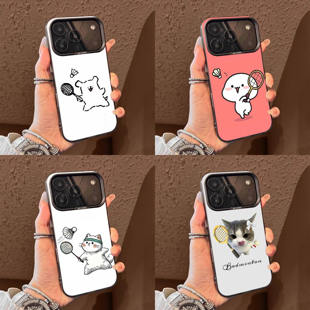 Badminton Quotes - Funda de teléfono con dibujos de