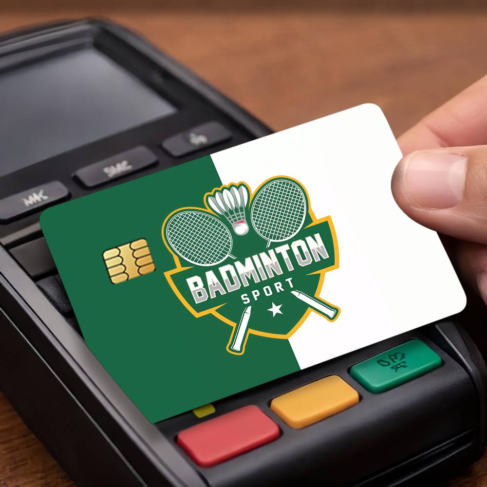 Badminton Wallpaper - Pegatina protectora para tarjetas de transporte
