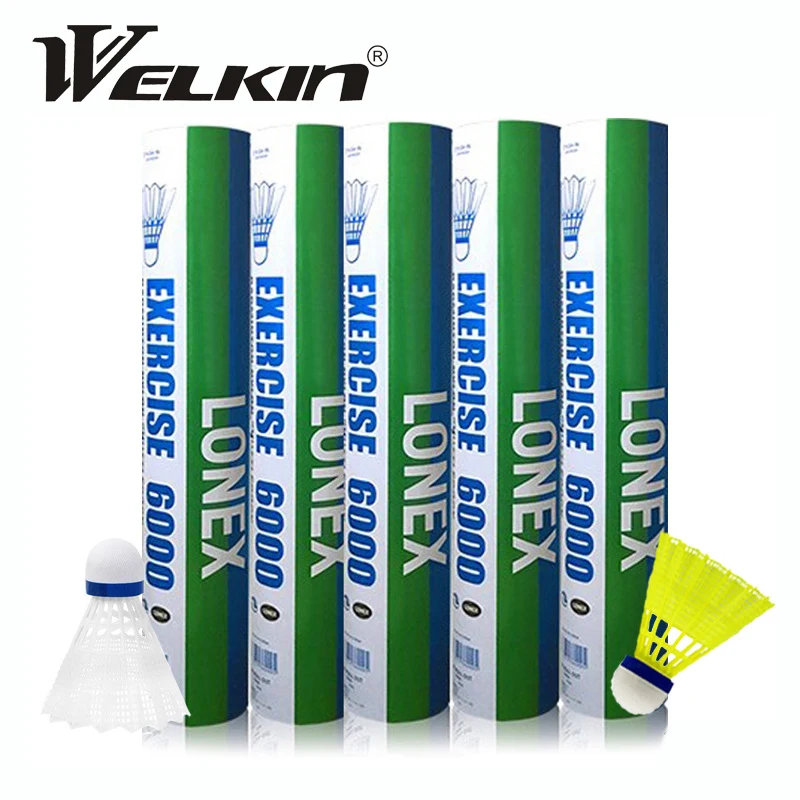Nylon Shuttlecock 12 - 12 uds/barril Super fuerte Nylon plástico