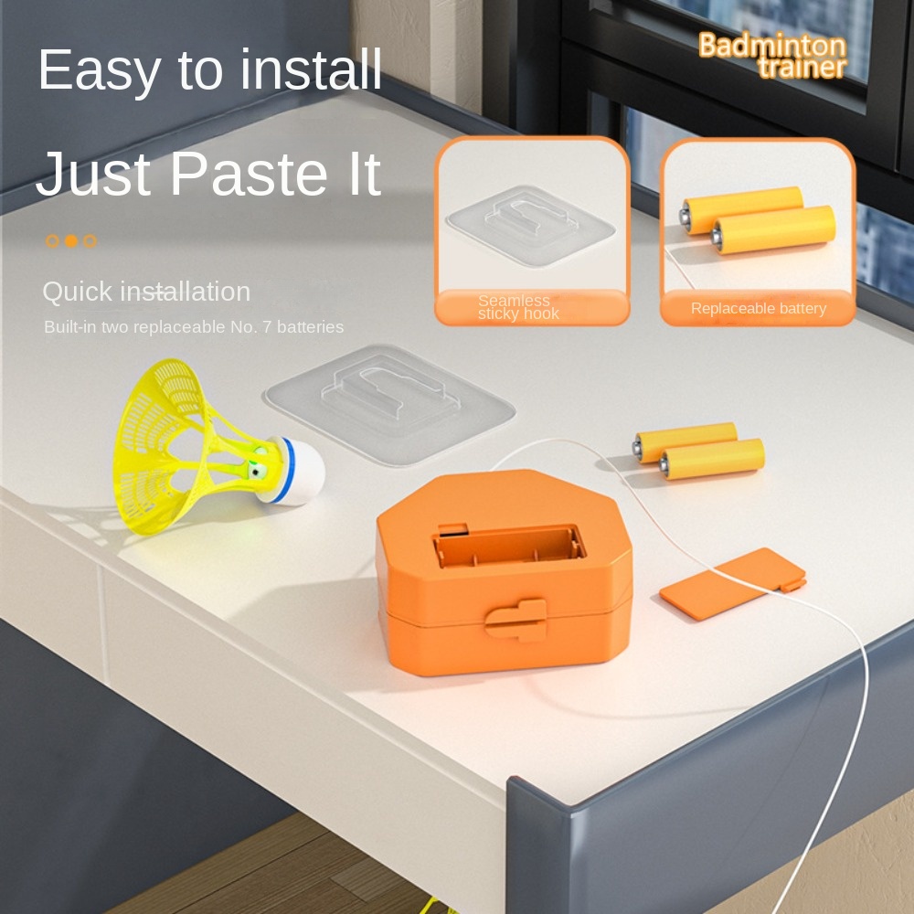 Badminton Rebound Trainer - 1 juego de accesorios para practicar