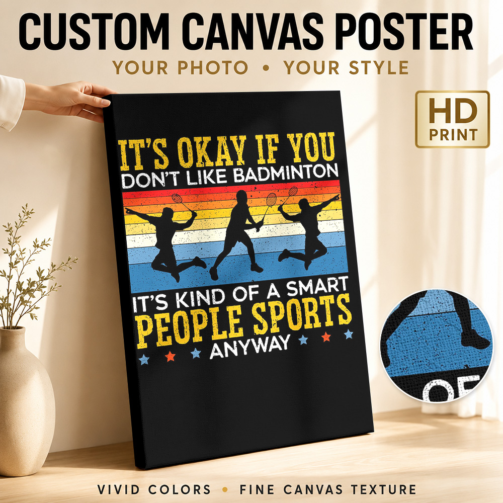 Póster de Lona Personalizado c - Badminton Photo reseña y precio