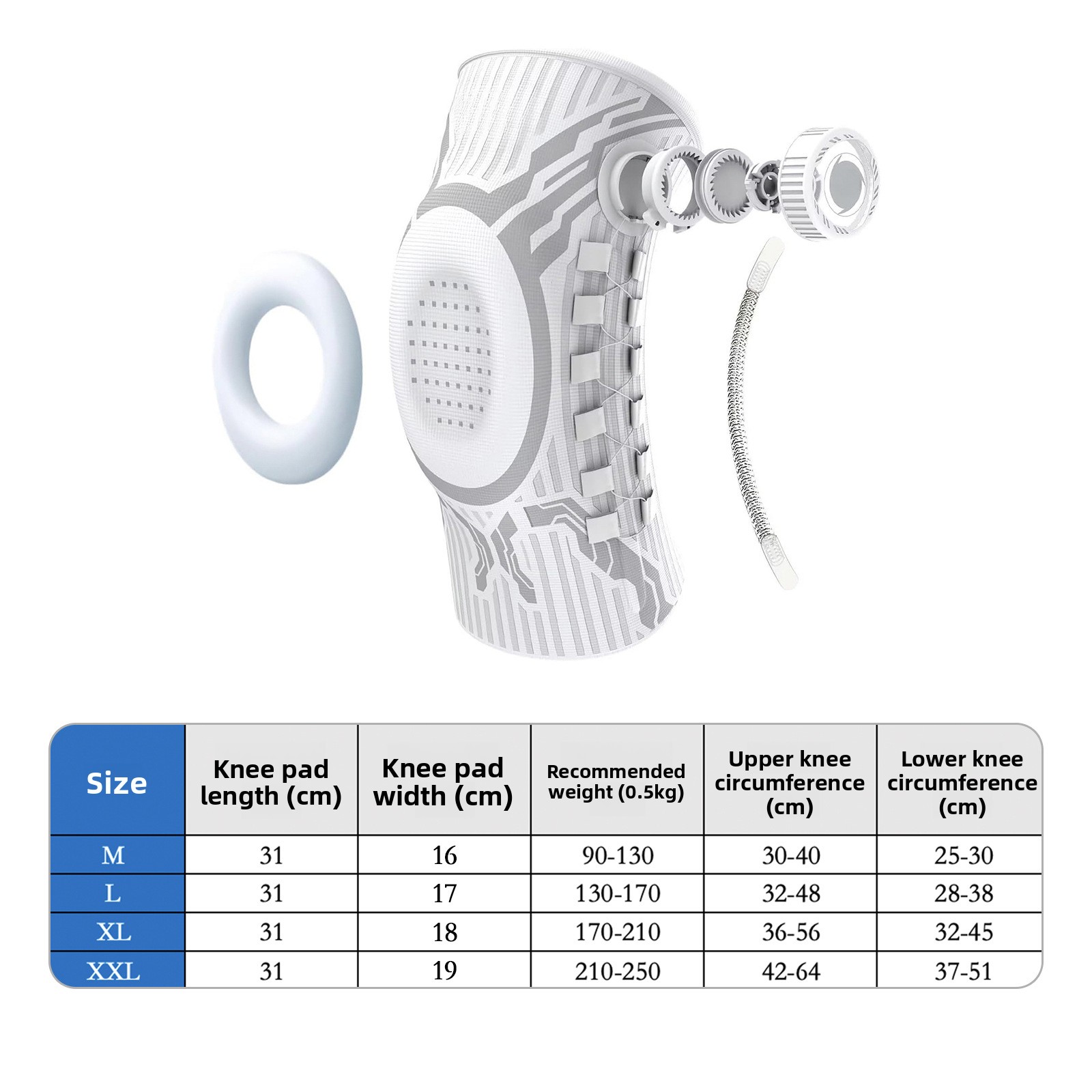 Rodilleras deportivas con peri - Knee Brace Badminton reseña y precio