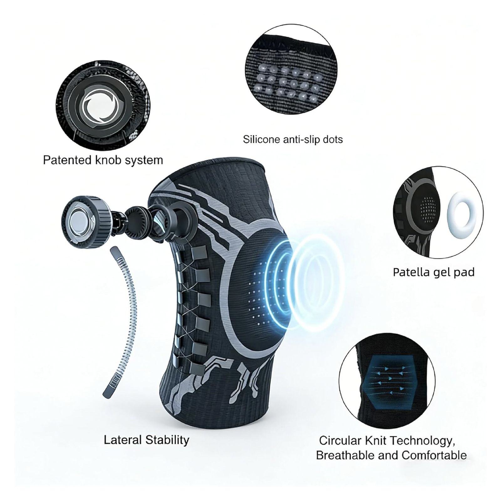Rodilleras deportivas con peri - Knee Brace Badminton reseña y precio